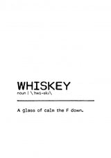 Quote Whiskey Censored Poster och Canvastavla