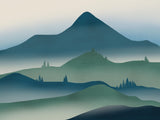 Mystical Blue Peak Poster och Canvastavla