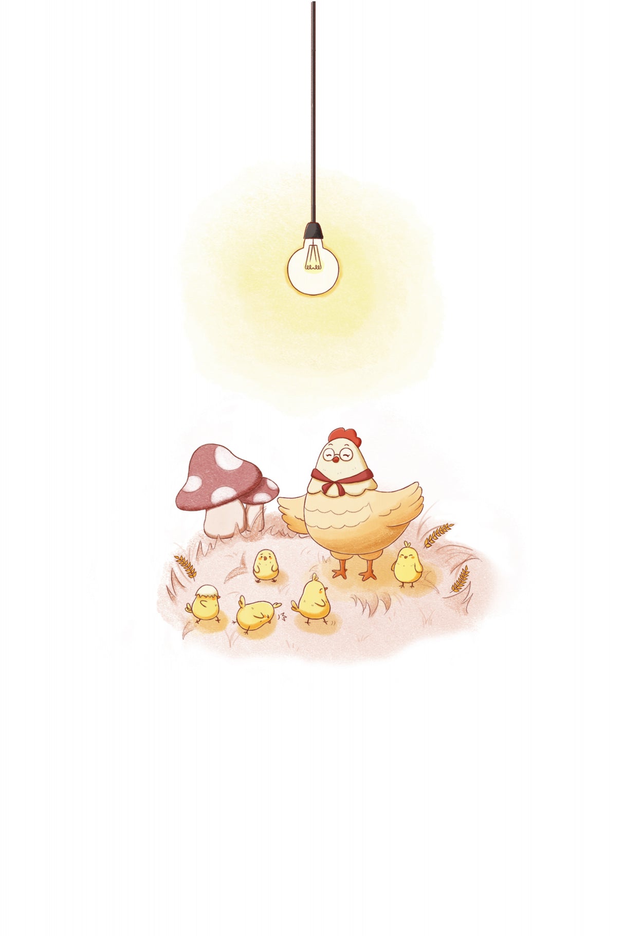 Mischievous Chickens Poster och Canvastavla
