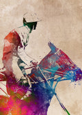 Horse Riding Sport Art (1) Poster och Canvastavla