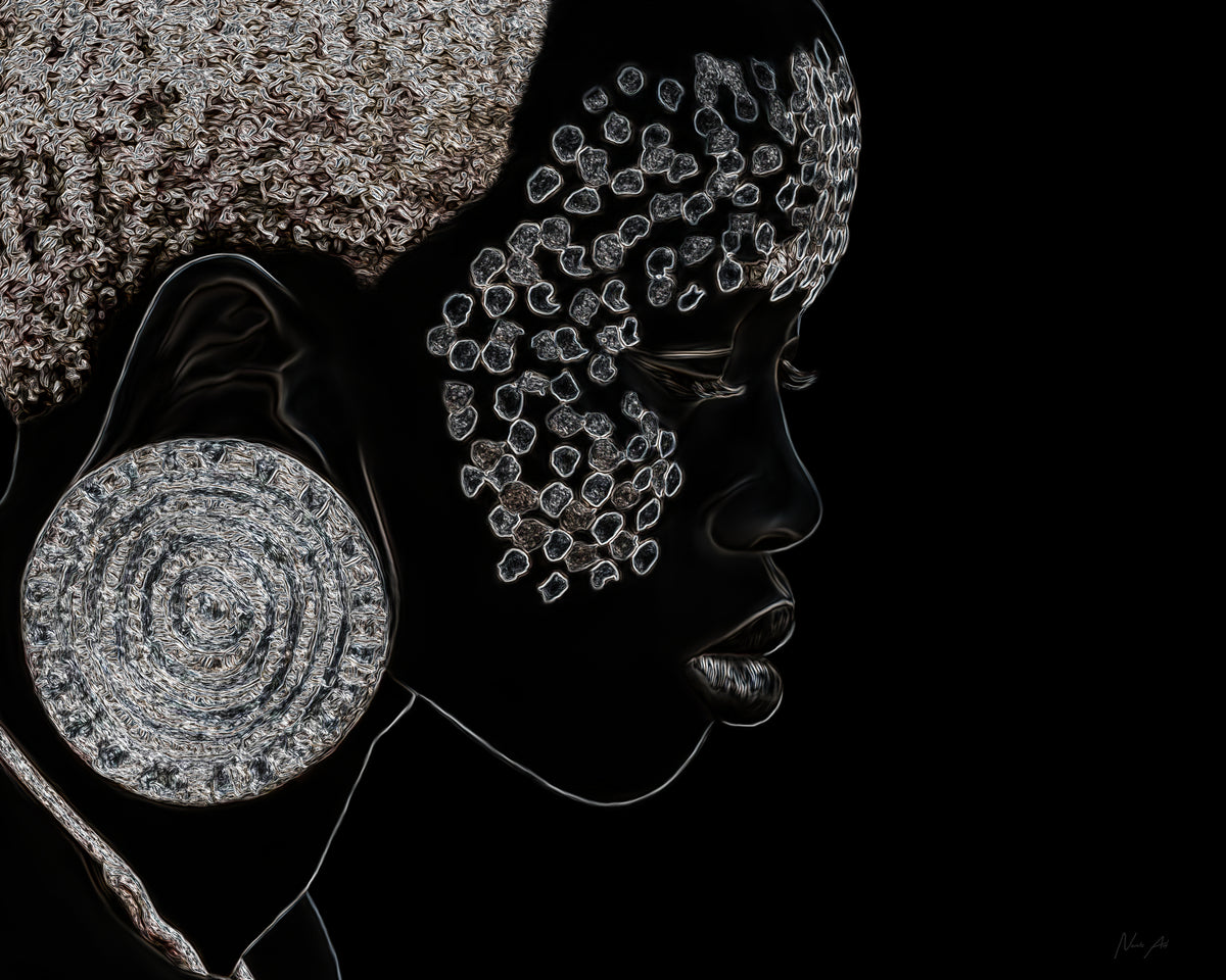 Mursi Girl II Poster och Canvastavla
