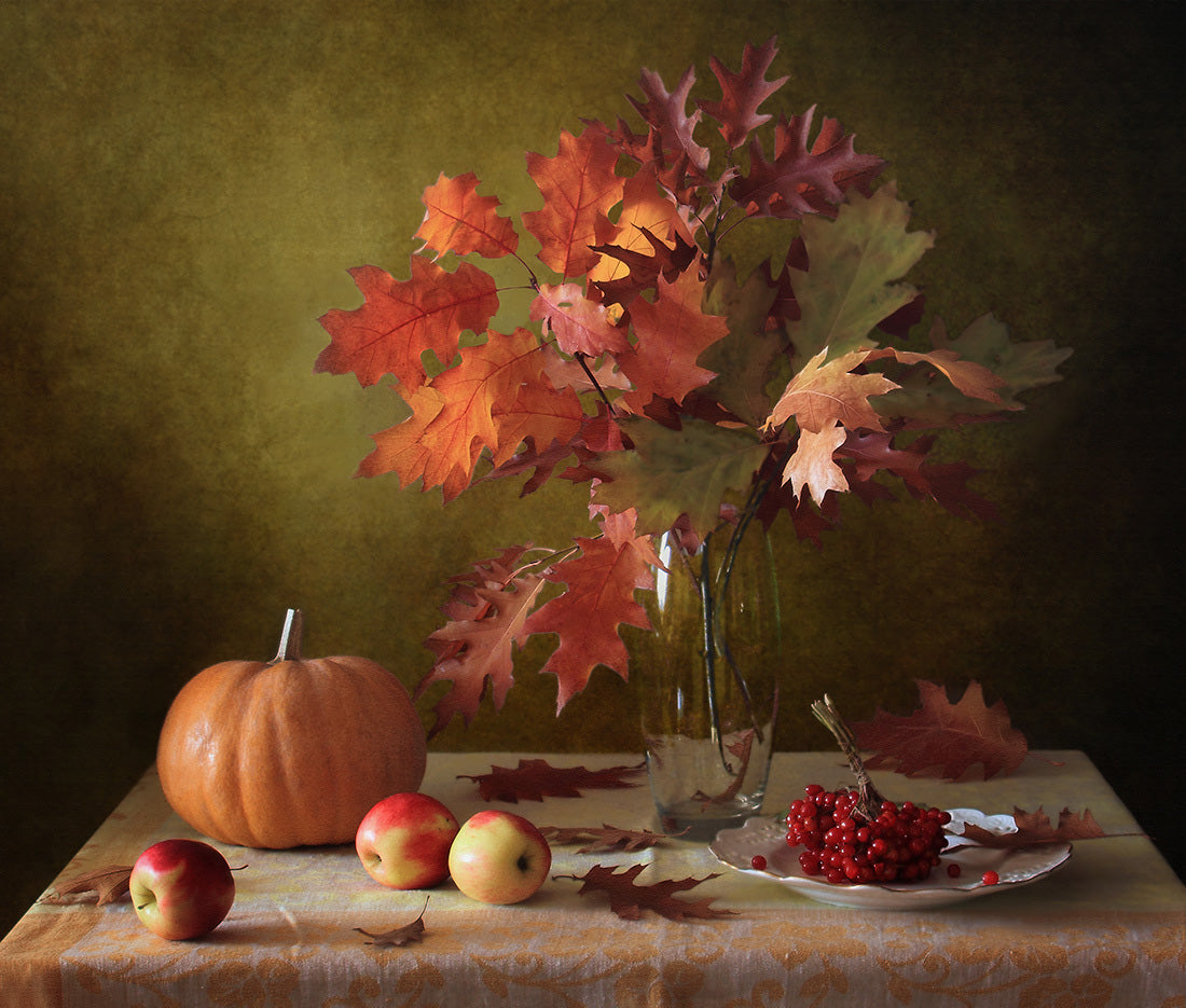 Autumn still life Poster och Canvastavla