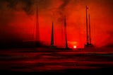 Sailboats Poster och Canvastavla