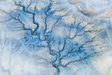 Aerial Absract of Desert Wash Poster och Canvastavla