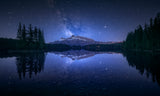 Perfect Two Jack Lake Reflection Poster och Canvastavla