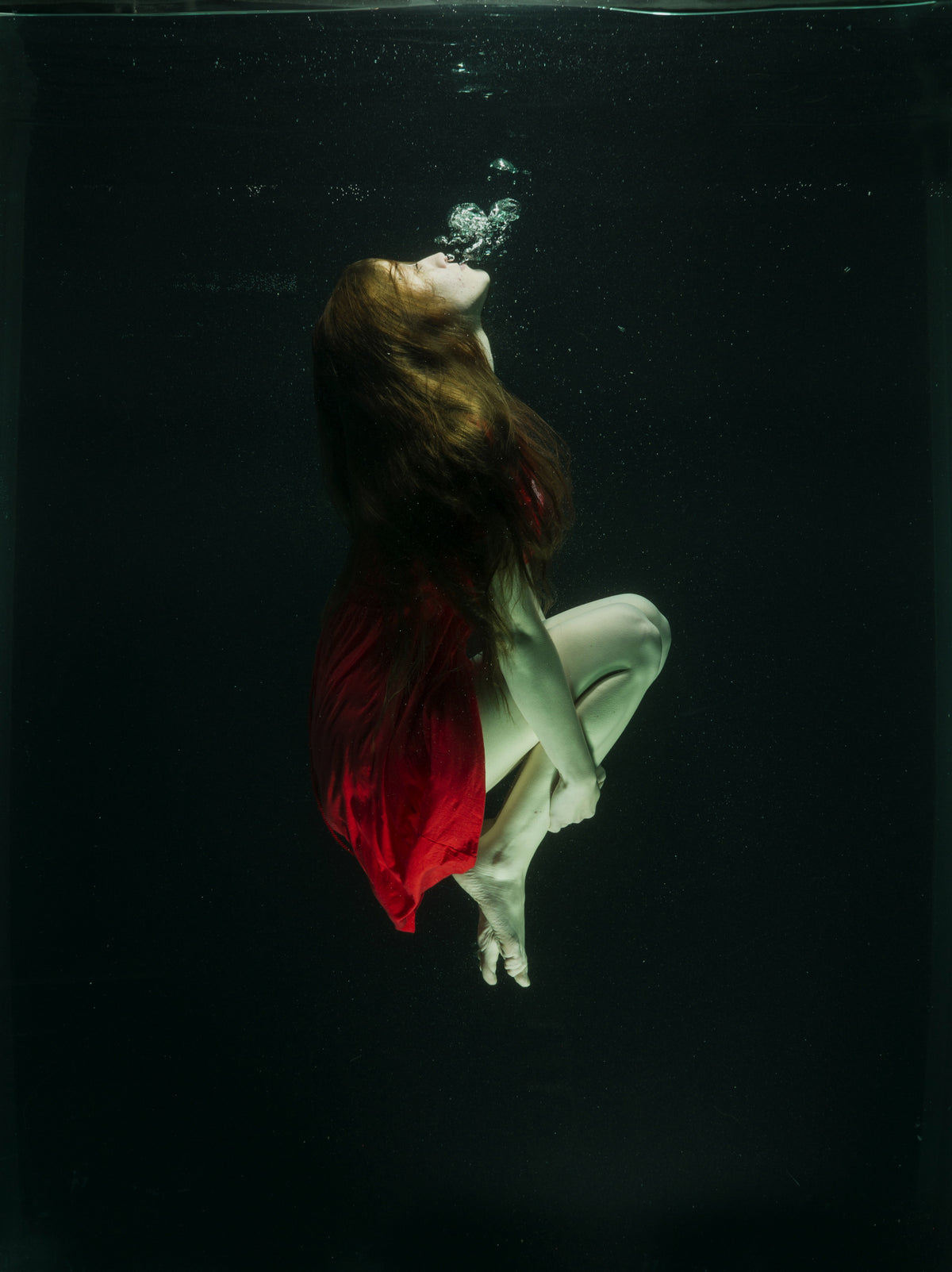 underwater artistic portrait shooting Poster och Canvastavla