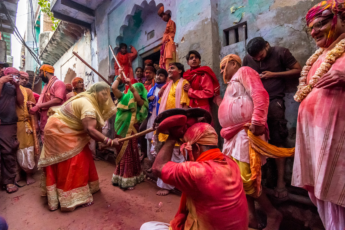 Lath Maar Holi Poster och Canvastavla