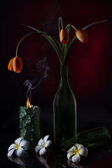 Flower and Candle Poster och Canvastavla