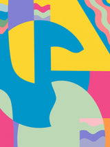 Geometrical Multicolor Abstract Maximalist Poster och Canvastavla