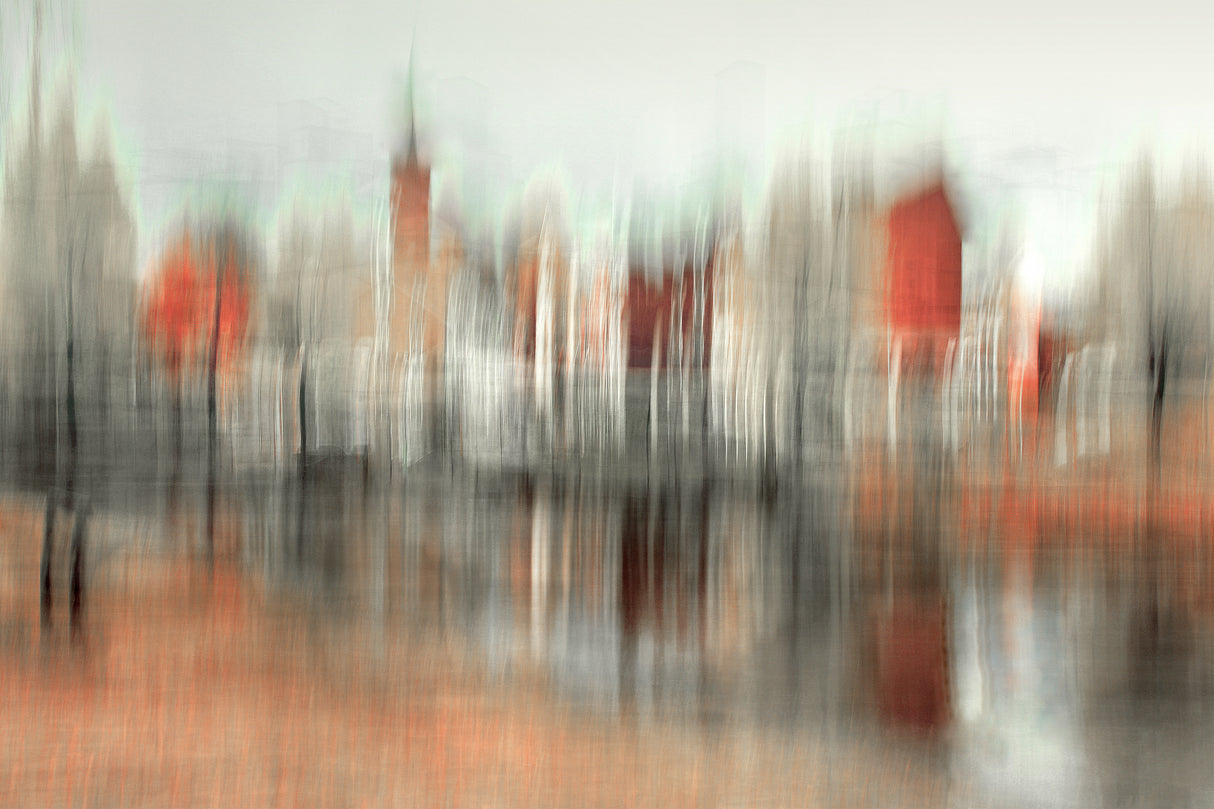 Red tower city Poster och Canvastavla