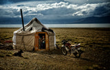 Alone in mongolian steppe Poster och Canvastavla