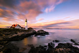 Coastline sunset Poster och Canvastavla