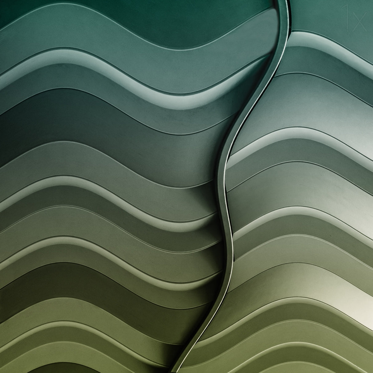 Broken waves Poster och Canvastavla
