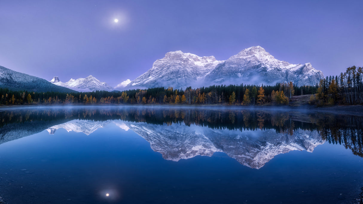 Beautiful autumn at Wedge Pond Poster och Canvastavla