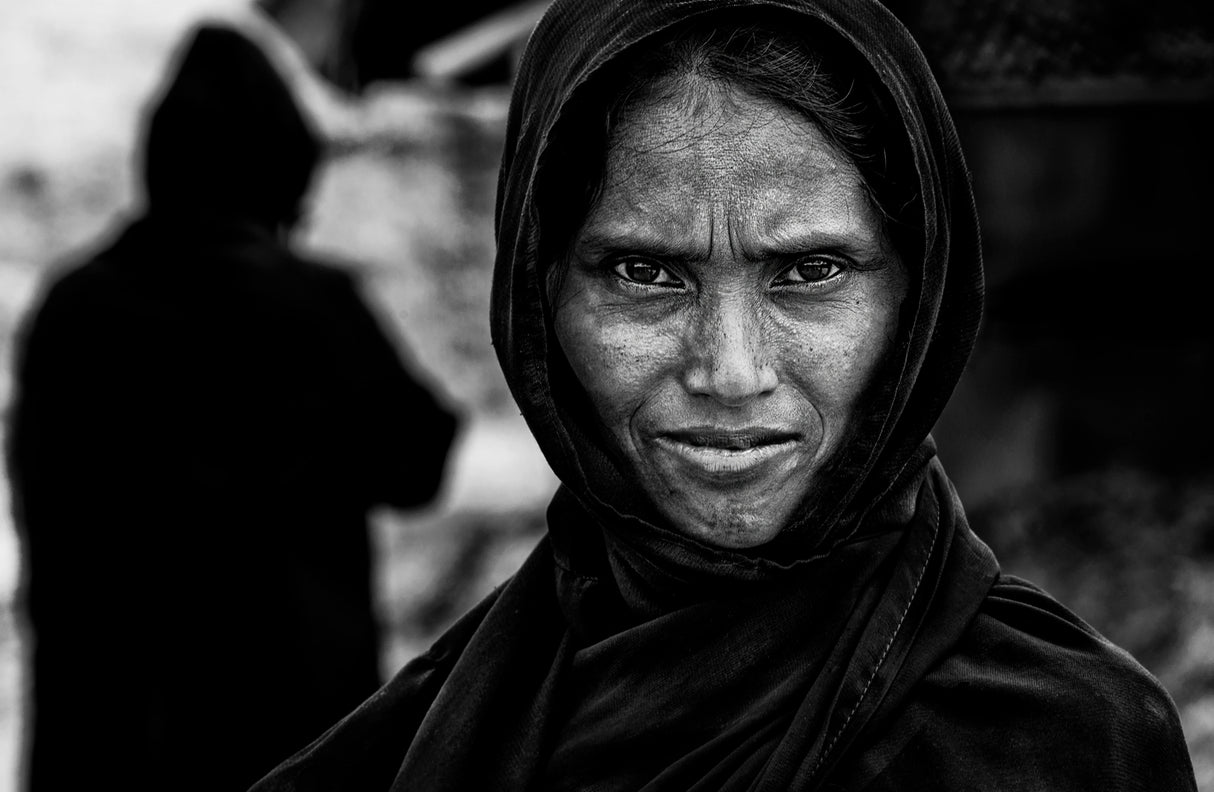 Rohingya refugee woman-Bangladesh Poster och Canvastavla