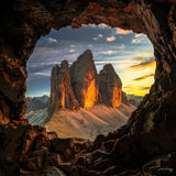Window of Beautiful Sunset Poster och Canvastavla