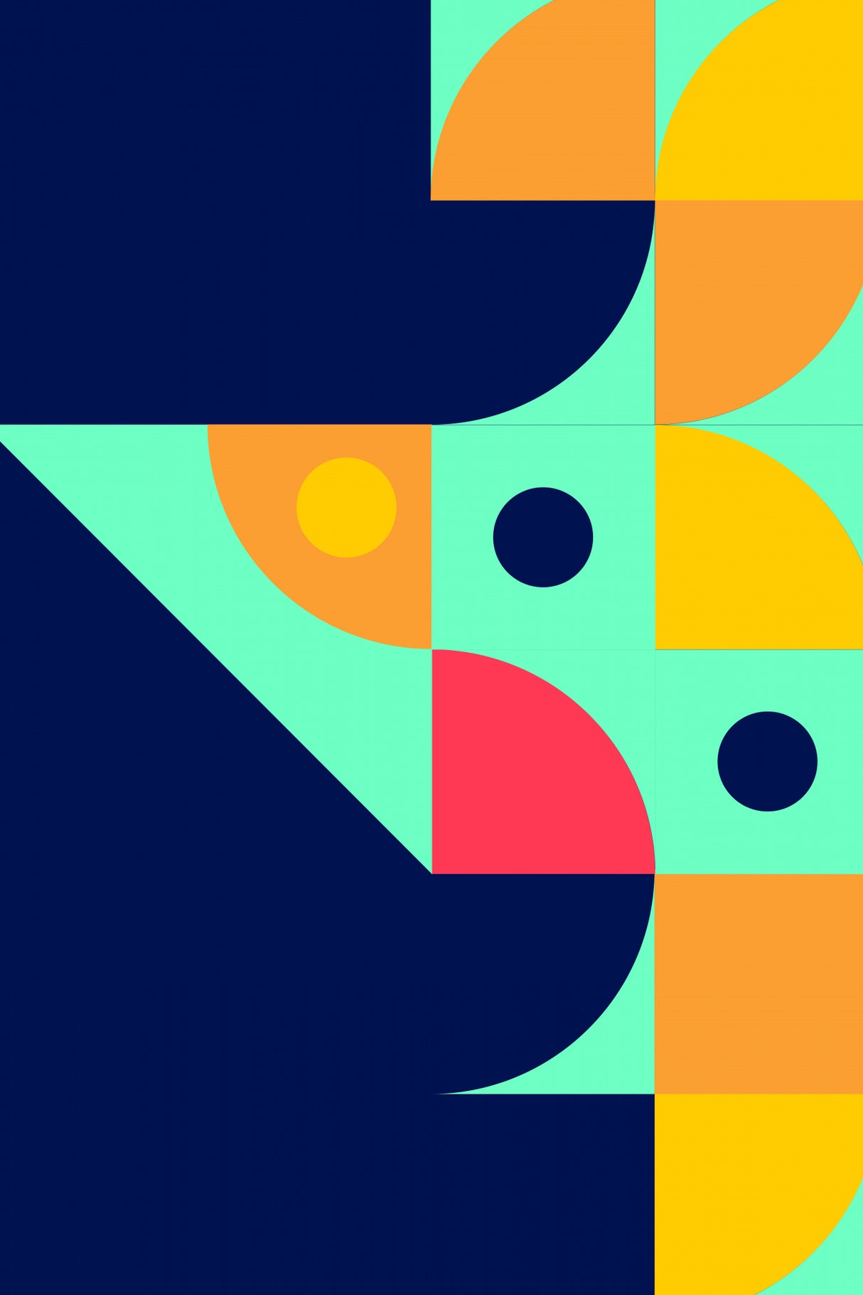 Bold Bauhaus Series #3 Poster och Canvastavla