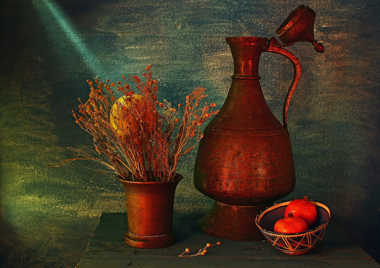 still life with  kumgan Poster och Canvastavla