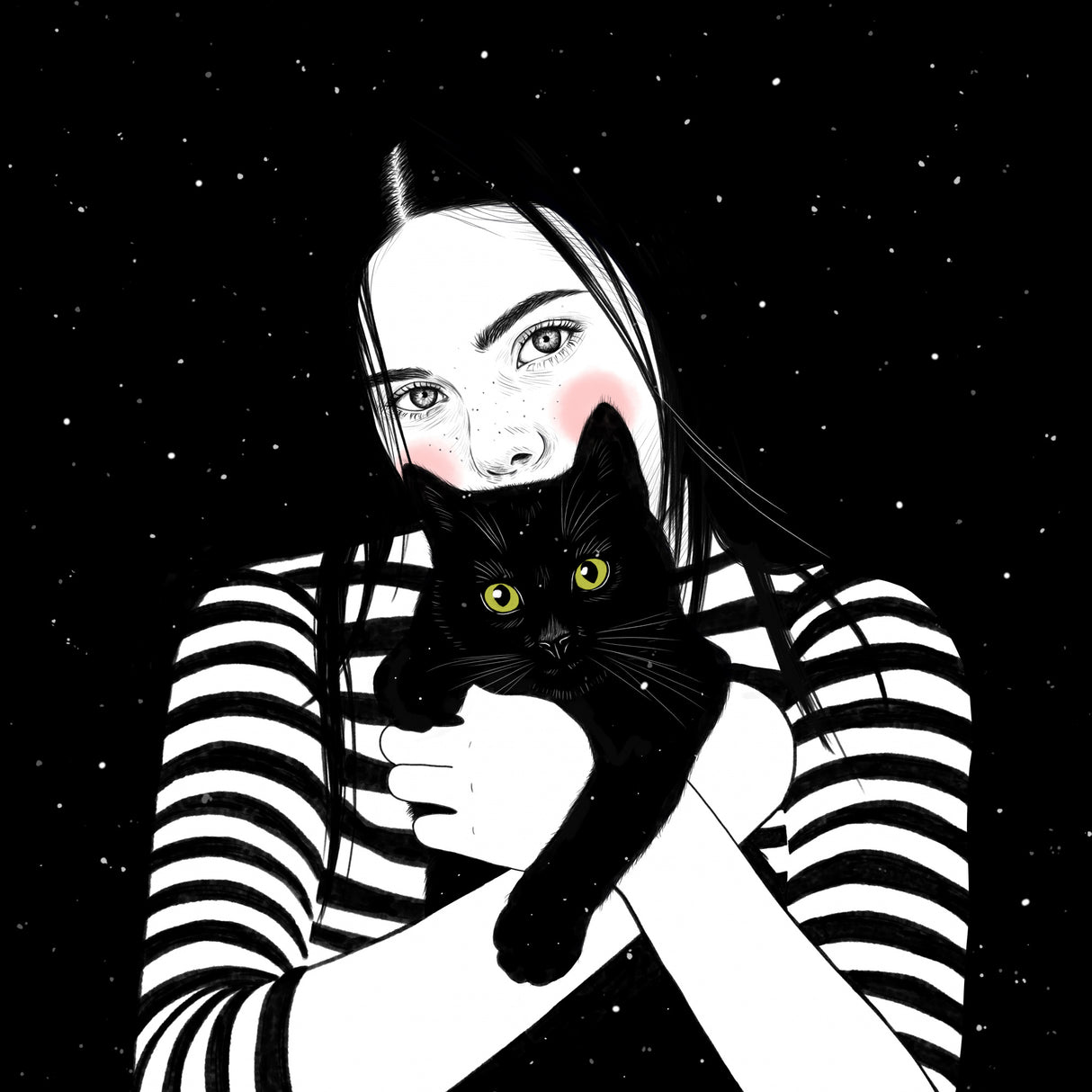 Black Cat Poster och Canvastavla