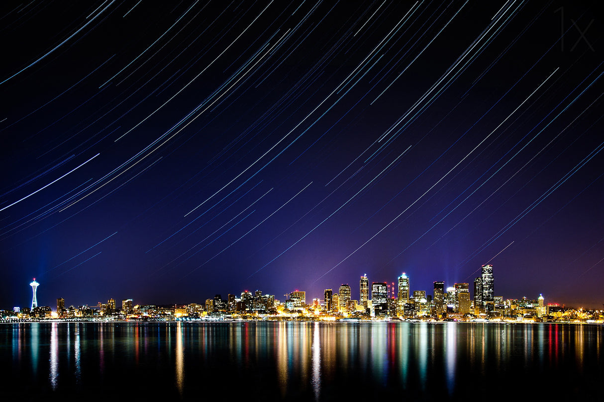 Seattle Stars Poster och Canvastavla