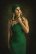 Lady in Green Poster och Canvastavla