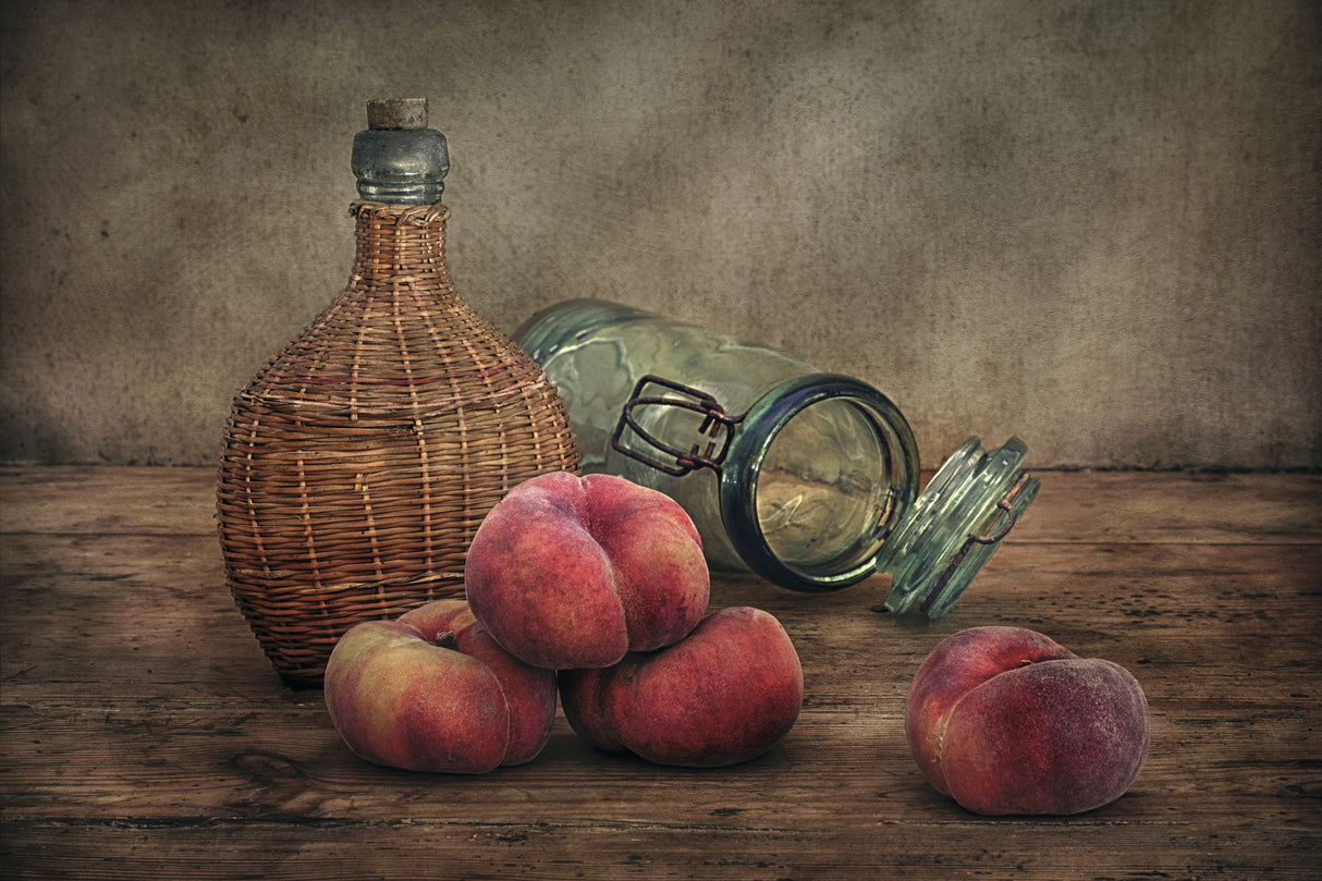 Still Life With Peaches Poster och Canvastavla