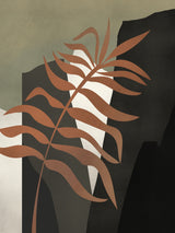 Tropical Abstract With Palm Leaf Poster och Canvastavla