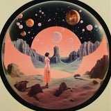 Round Space Collage Art Poster och Canvastavla