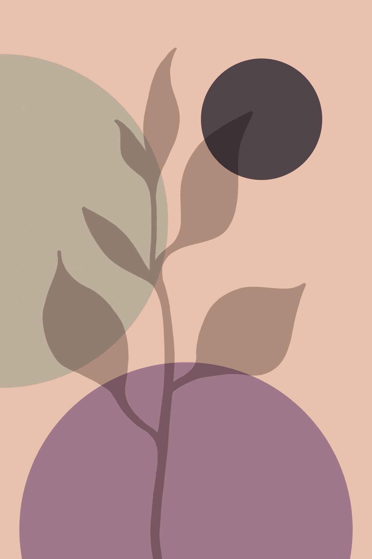 Abstract Autumn Poster och Canvastavla