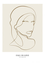 Woman portrait Poster och Canvastavla