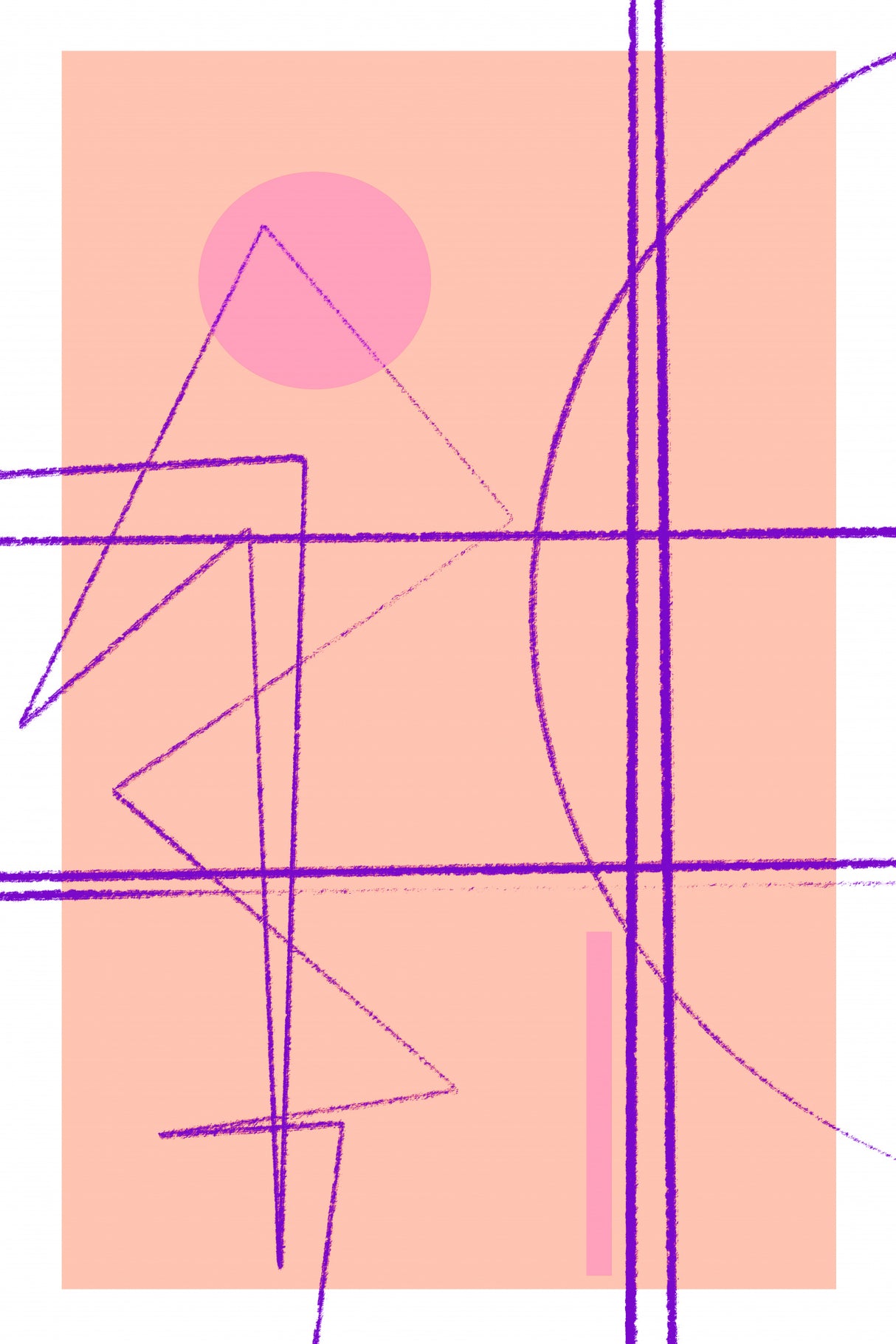 Angularlines No14 Poster och Canvastavla