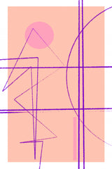 Angularlines No14 Poster och Canvastavla