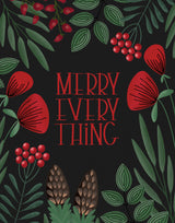Merry everything in black Poster och Canvastavla