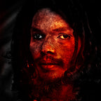 Red sadhus face Poster och Canvastavla
