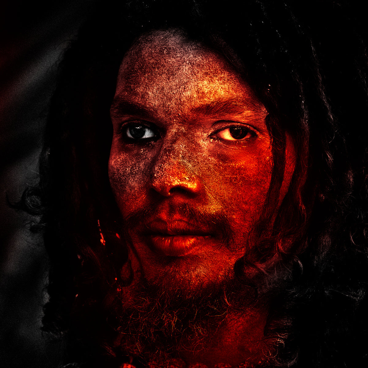 Red sadhus face Poster och Canvastavla
