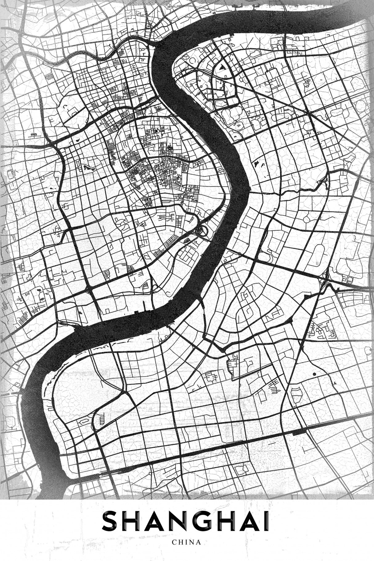 Shanghai Poster och Canvastavla