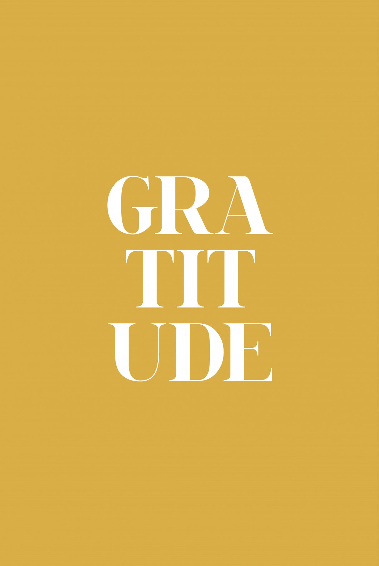 Gratitude Mustard Poster och Canvastavla