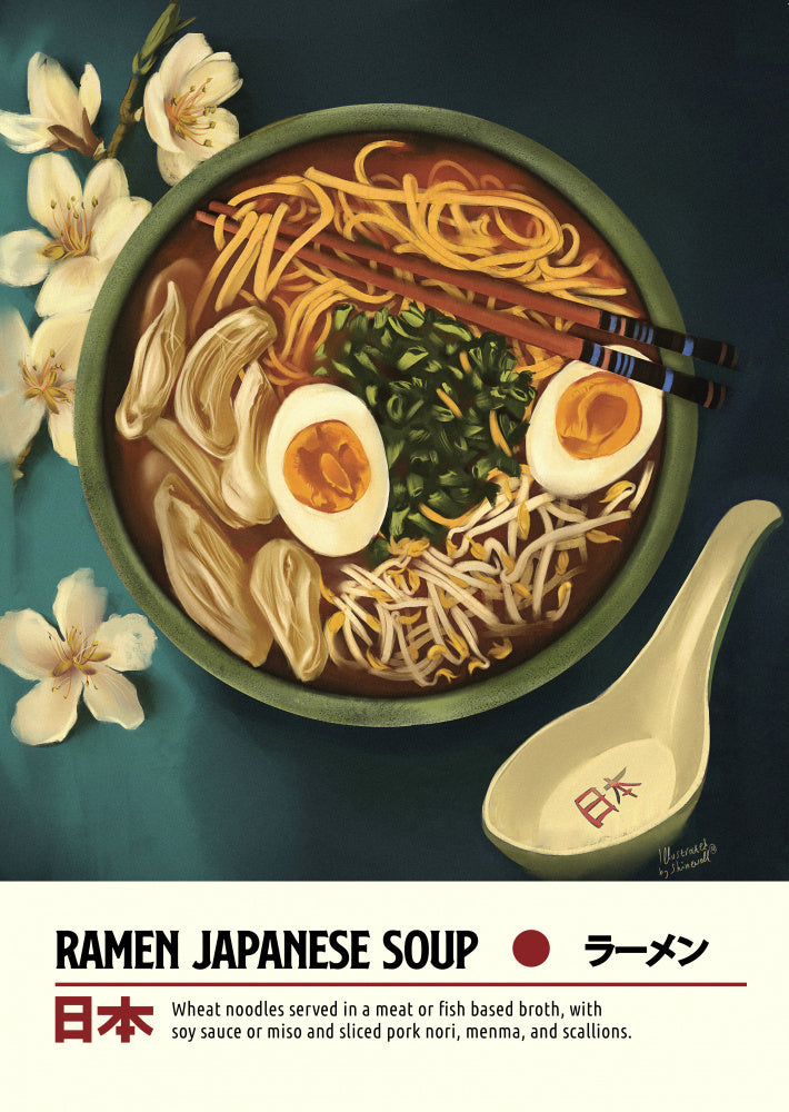 Ramen Poster Kitchen poster eller kökstavla