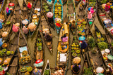 Floating Market Poster och Canvastavla