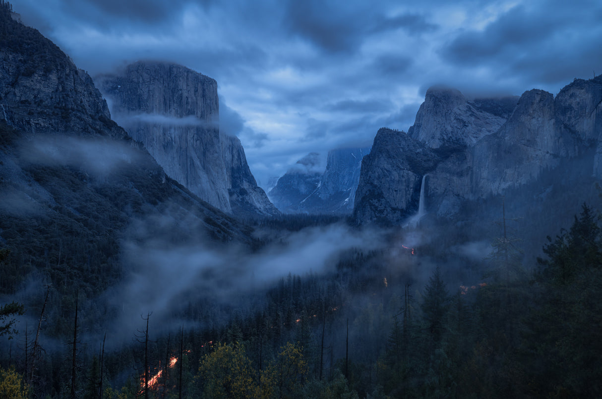 Blue Hour Yosemite Poster och Canvastavla