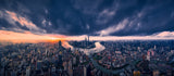 Shanghai in the cloud Poster och Canvastavla