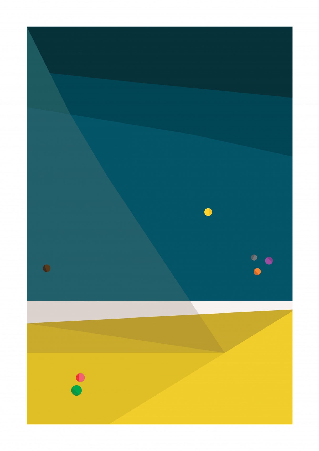 Sea Swimmers Poster och Canvastavla