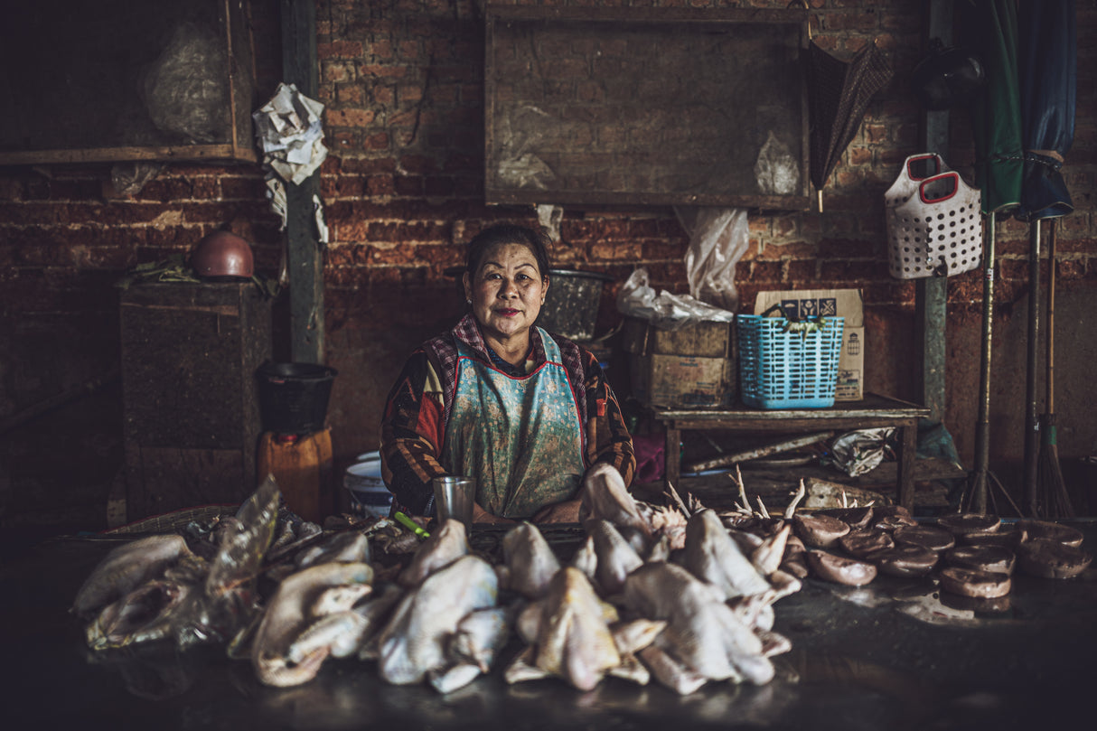 Chicken market Poster och Canvastavla