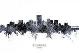 Richmond Virginia Skyline Poster och Canvastavla