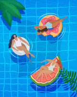 Pool Ladies Poster och Canvastavla