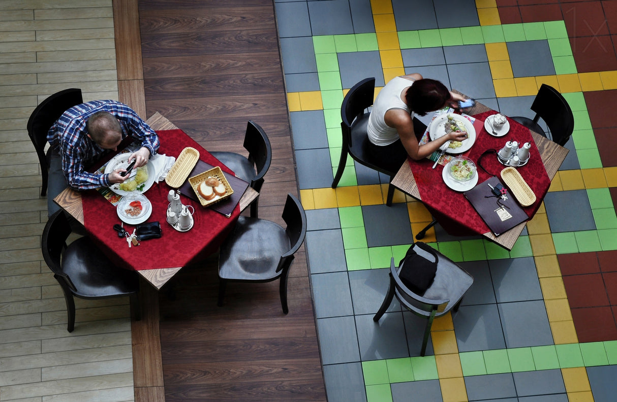 Lunch with facebook friends Poster och Canvastavla