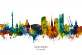 Dortmund Germany Skyline Poster och Canvastavla