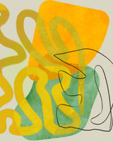 Painted Lines 8 Kopie Poster och Canvastavla