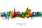 Montpellier France Skyline Poster och Canvastavla