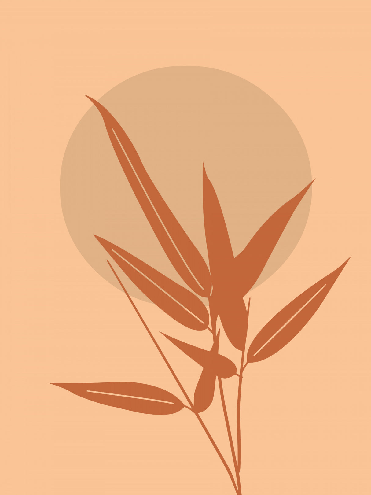 Dusty Bamboo Poster och Canvastavla